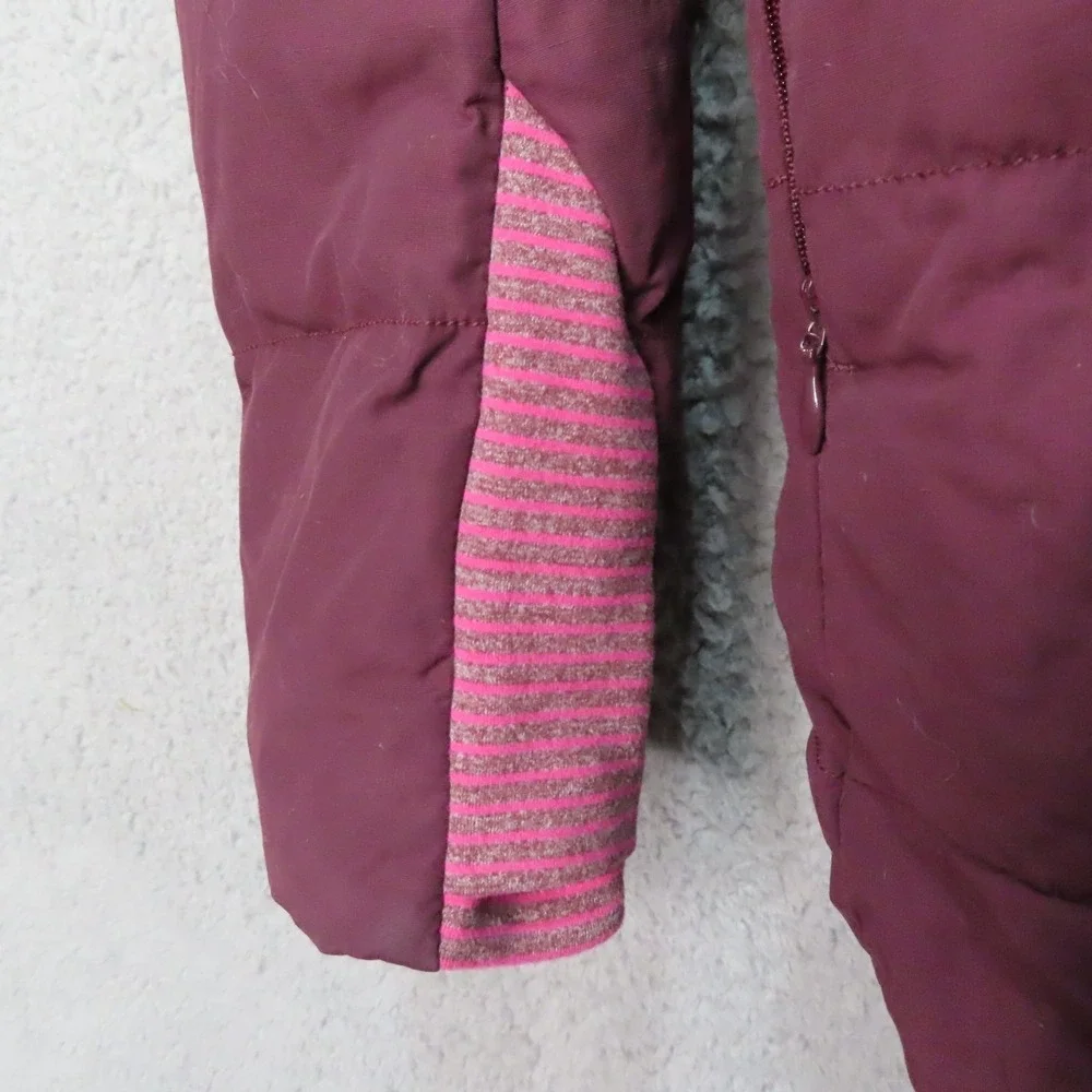 Lululemon Puffy Blanket Jacket Womens 10‎ Plum Purple Down Hooded Puffer Coat
